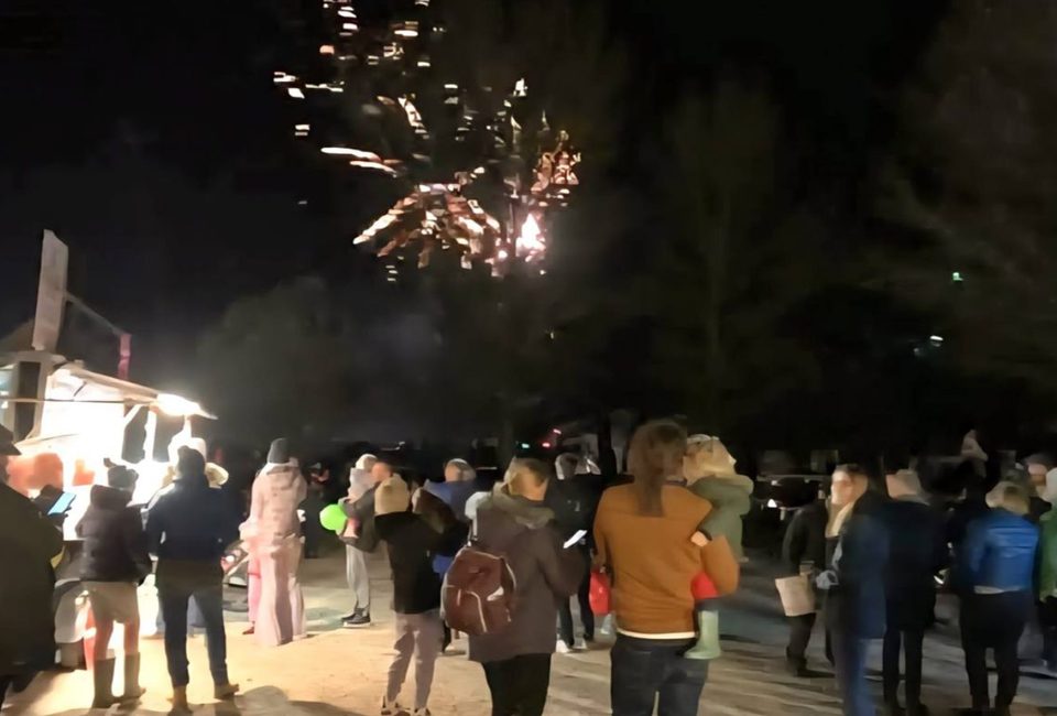Fireworks night at the Swan