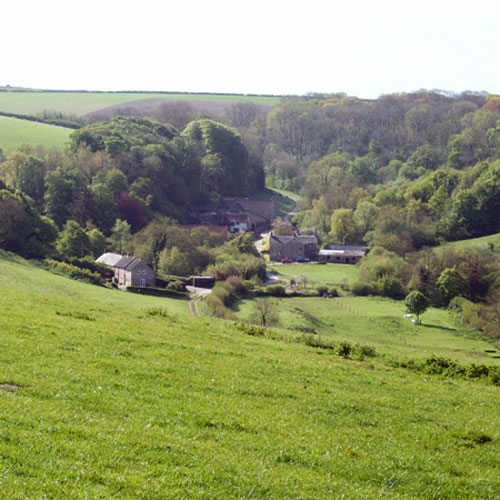 About Gorwell Farm Holiday Cottages - View to cottages