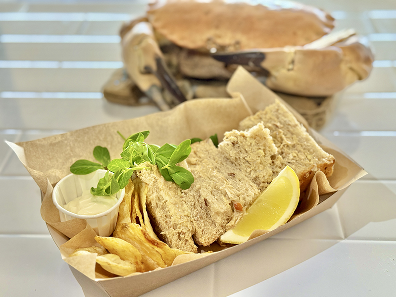 Chesil Beach Cafe Best Award Seafood Crab Sandwich Dorset